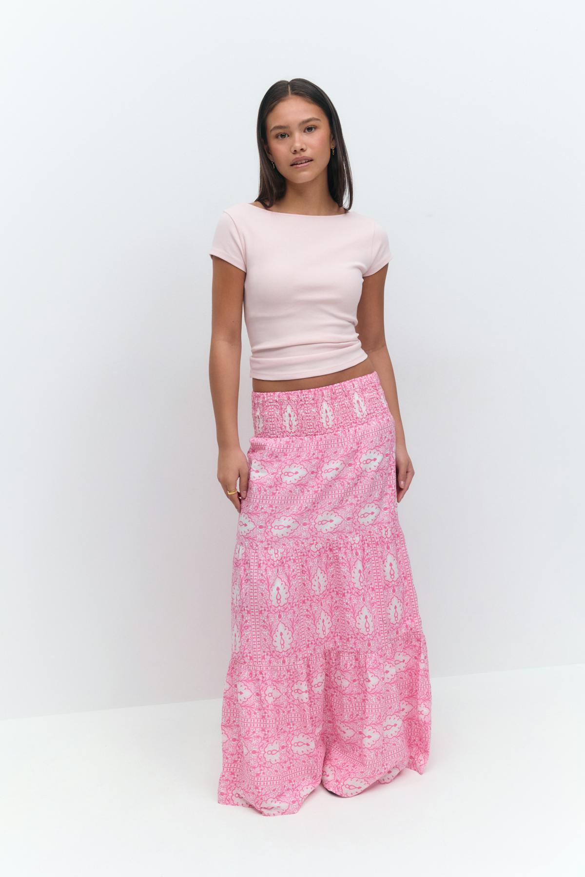 Y iconic boho maxi skirt