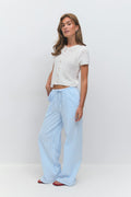 Seersucker gingham trousers