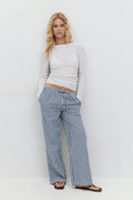 Seersucker gingham trousers