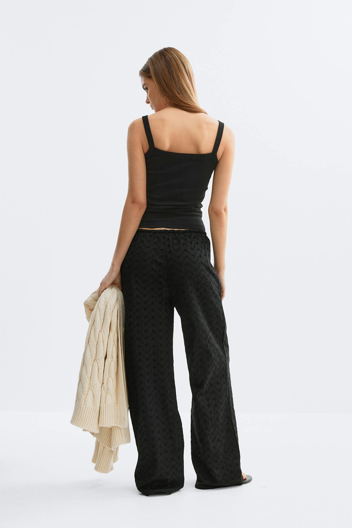 Broderie anglaise trousers