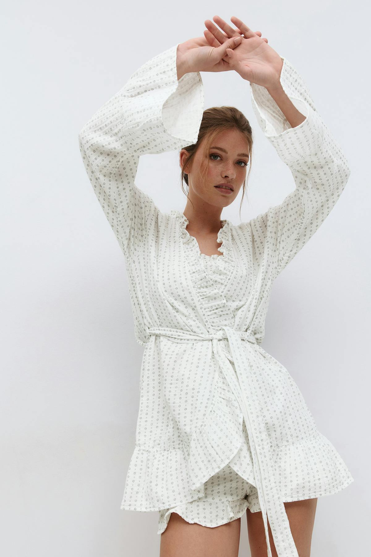 Gauze homewear robe
