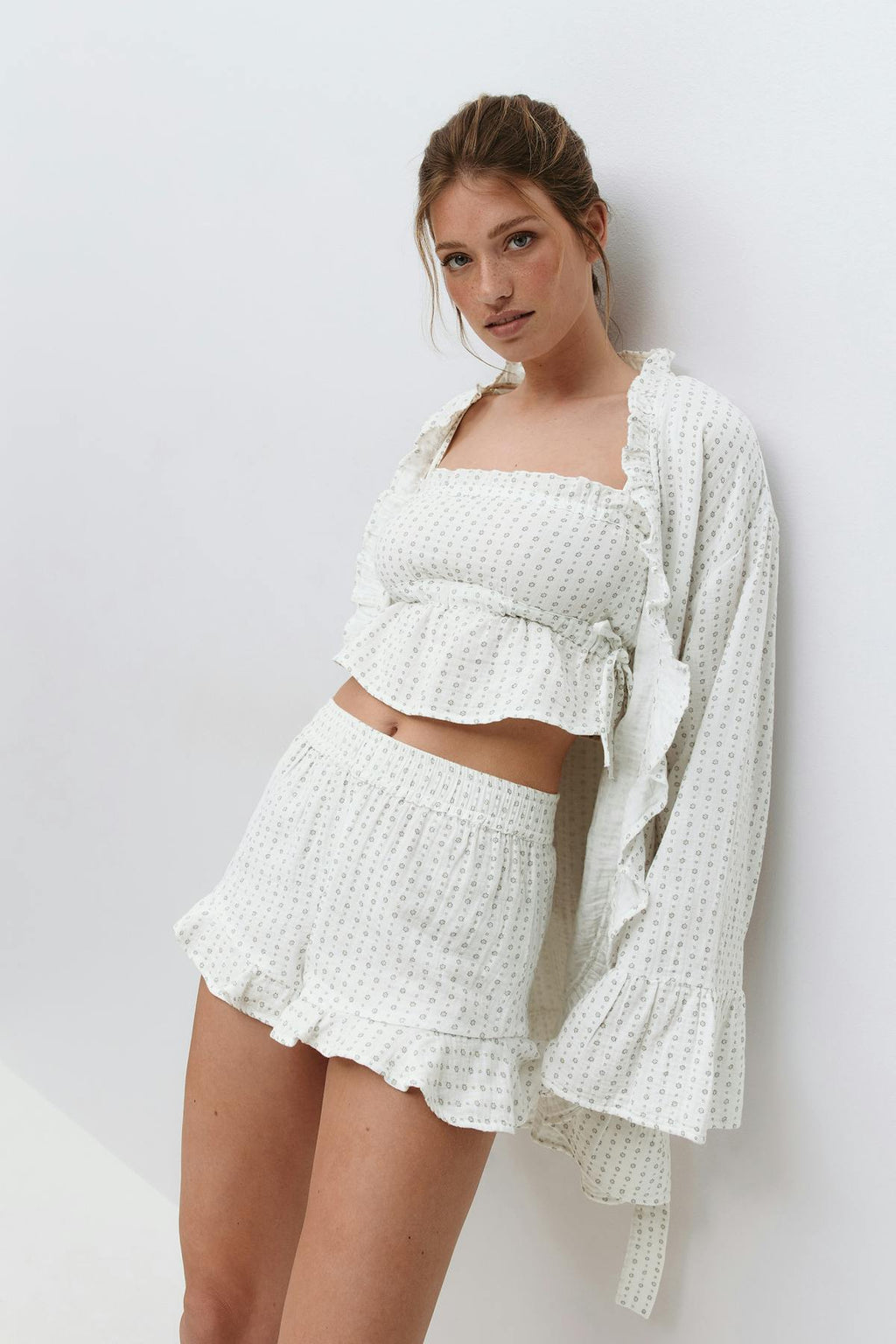 Gauze homewear shorts