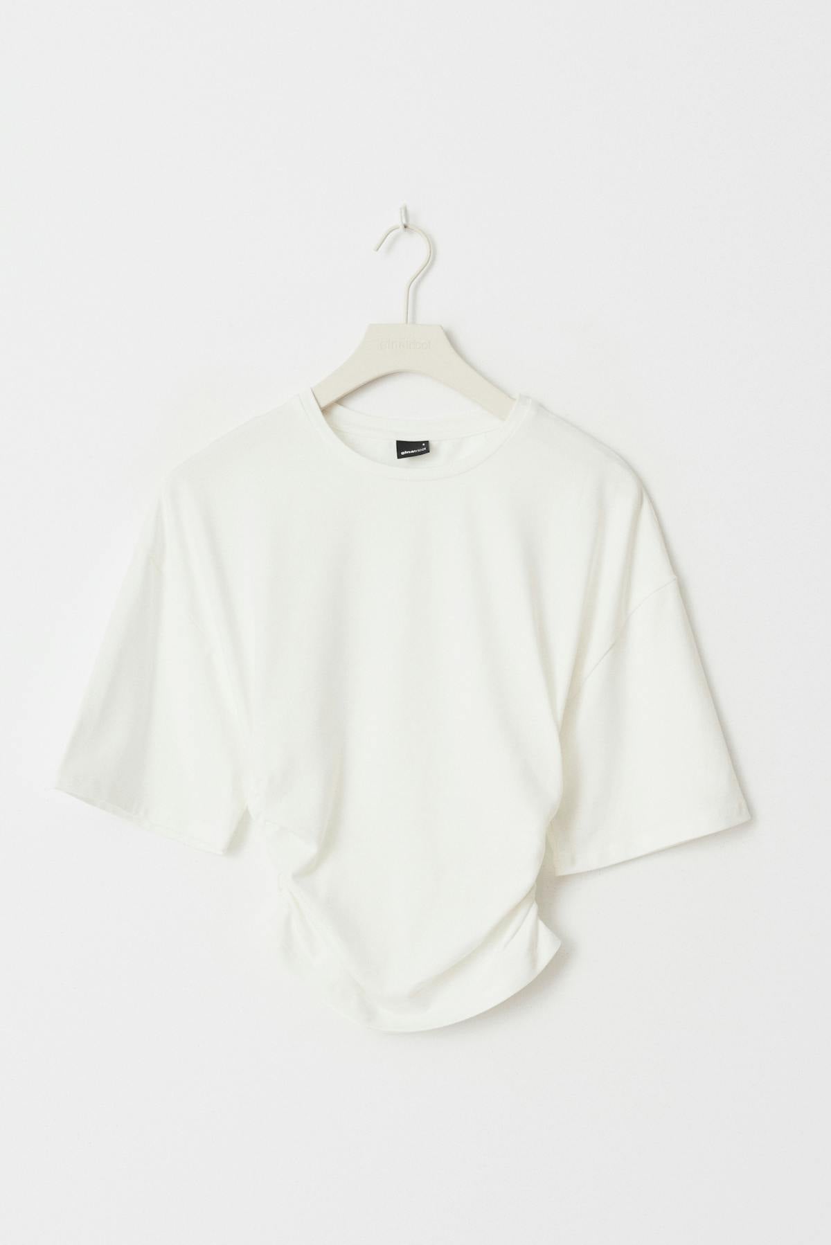 Soft touch ruched tee