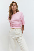 Soft touch ruched tee