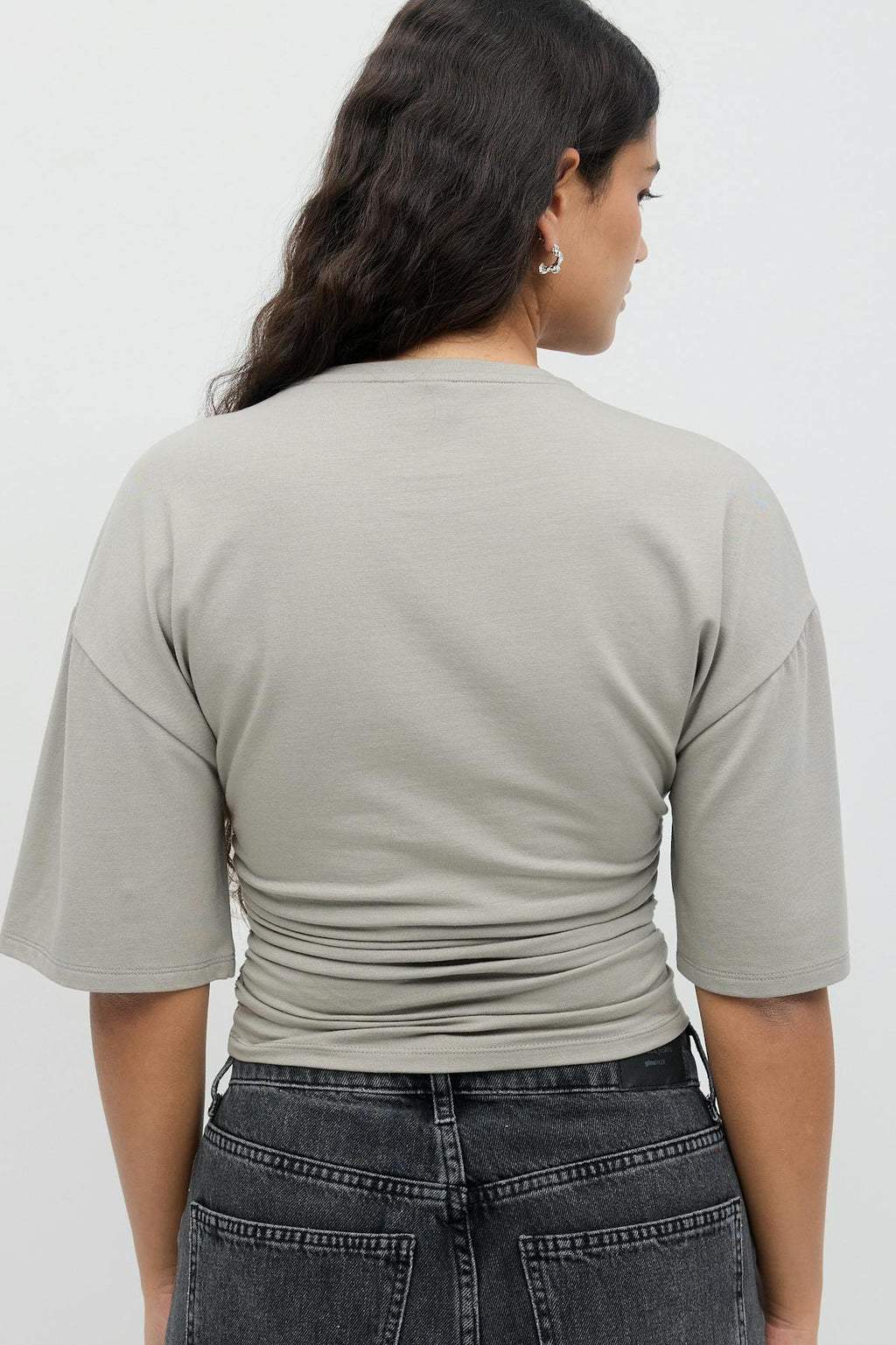 Soft touch ruched tee