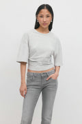 Soft touch ruched tee