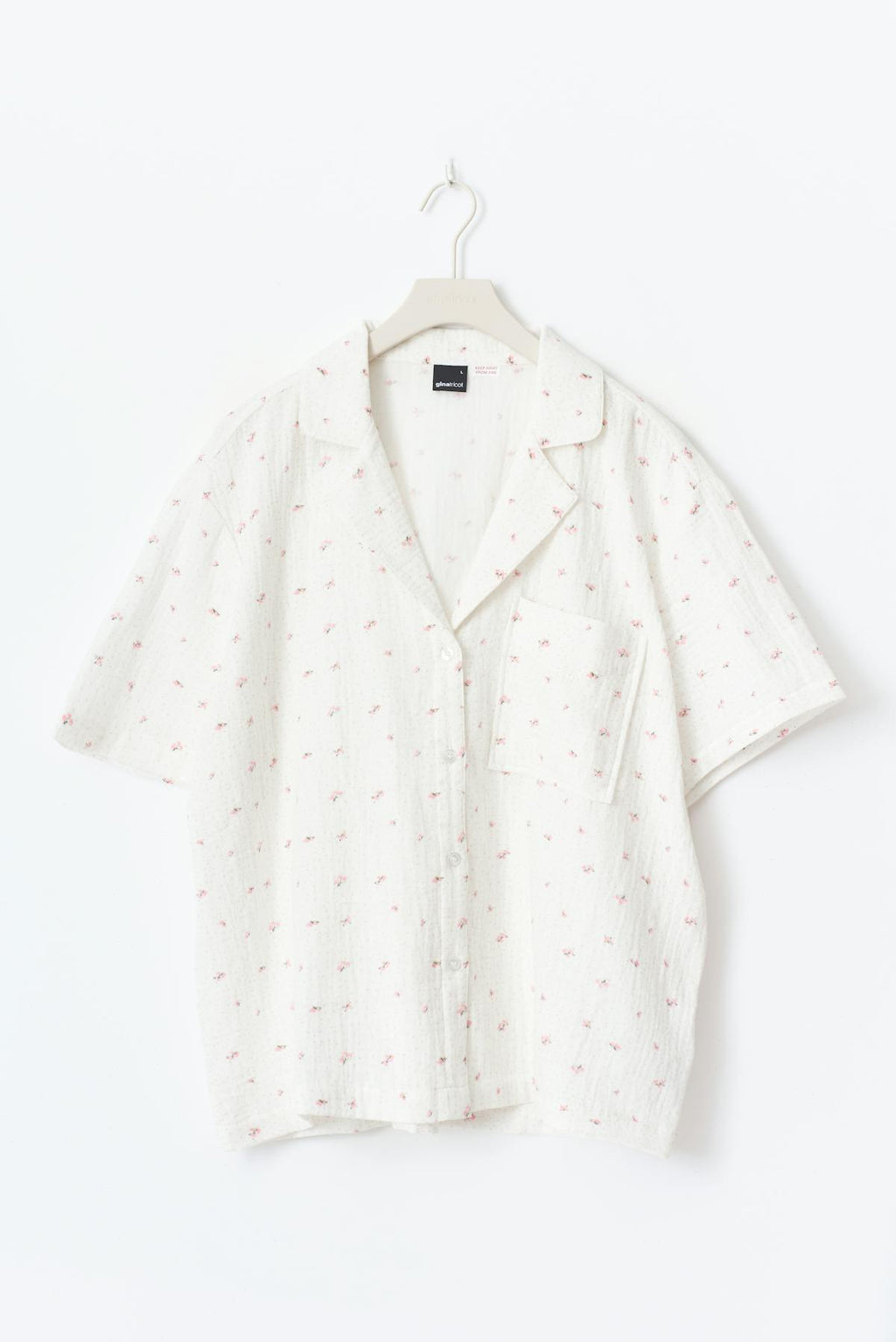 Gauze homewear shirt
