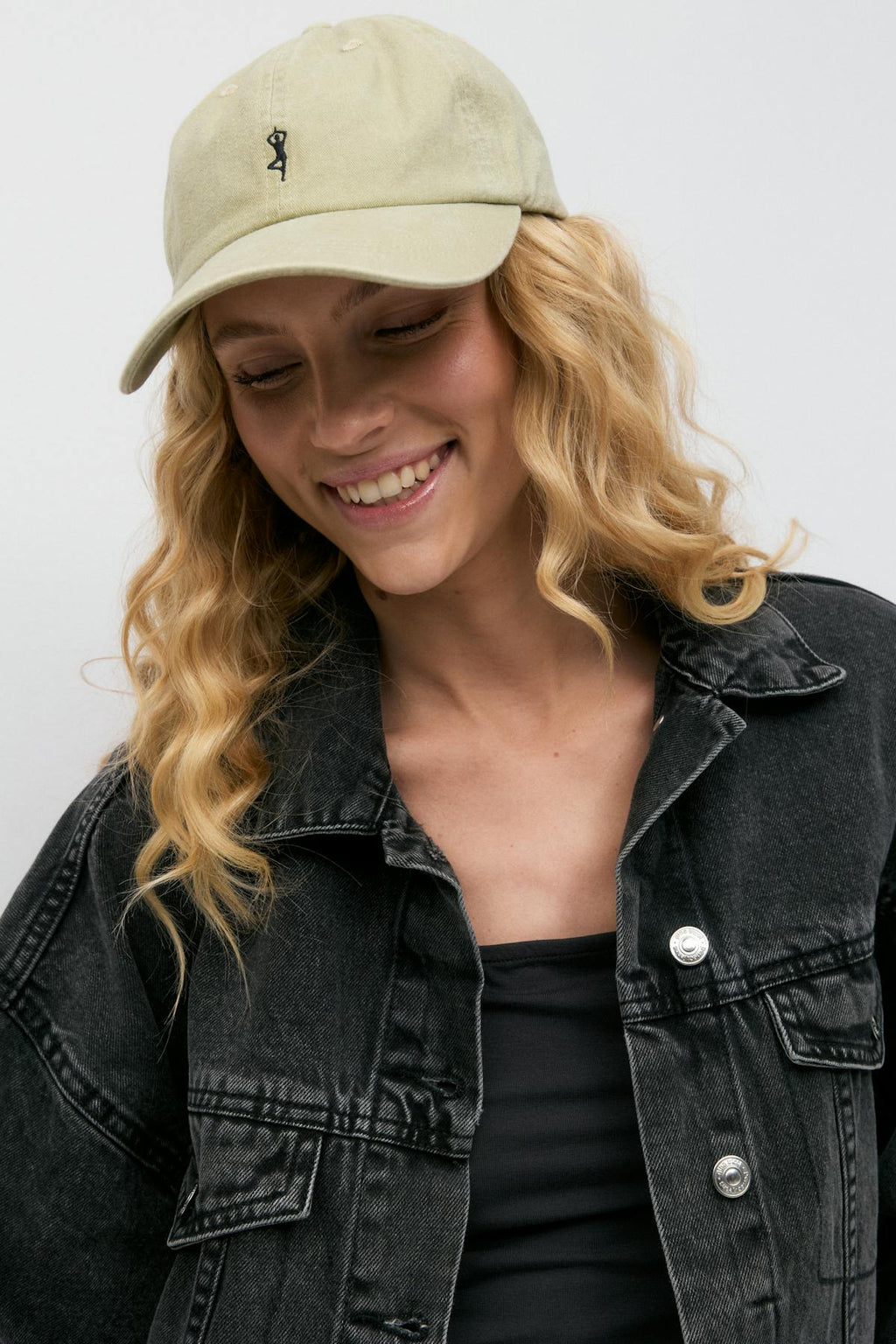 Washed cotton cap