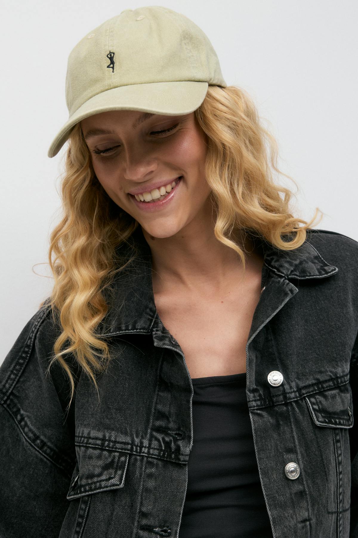 Washed cotton cap