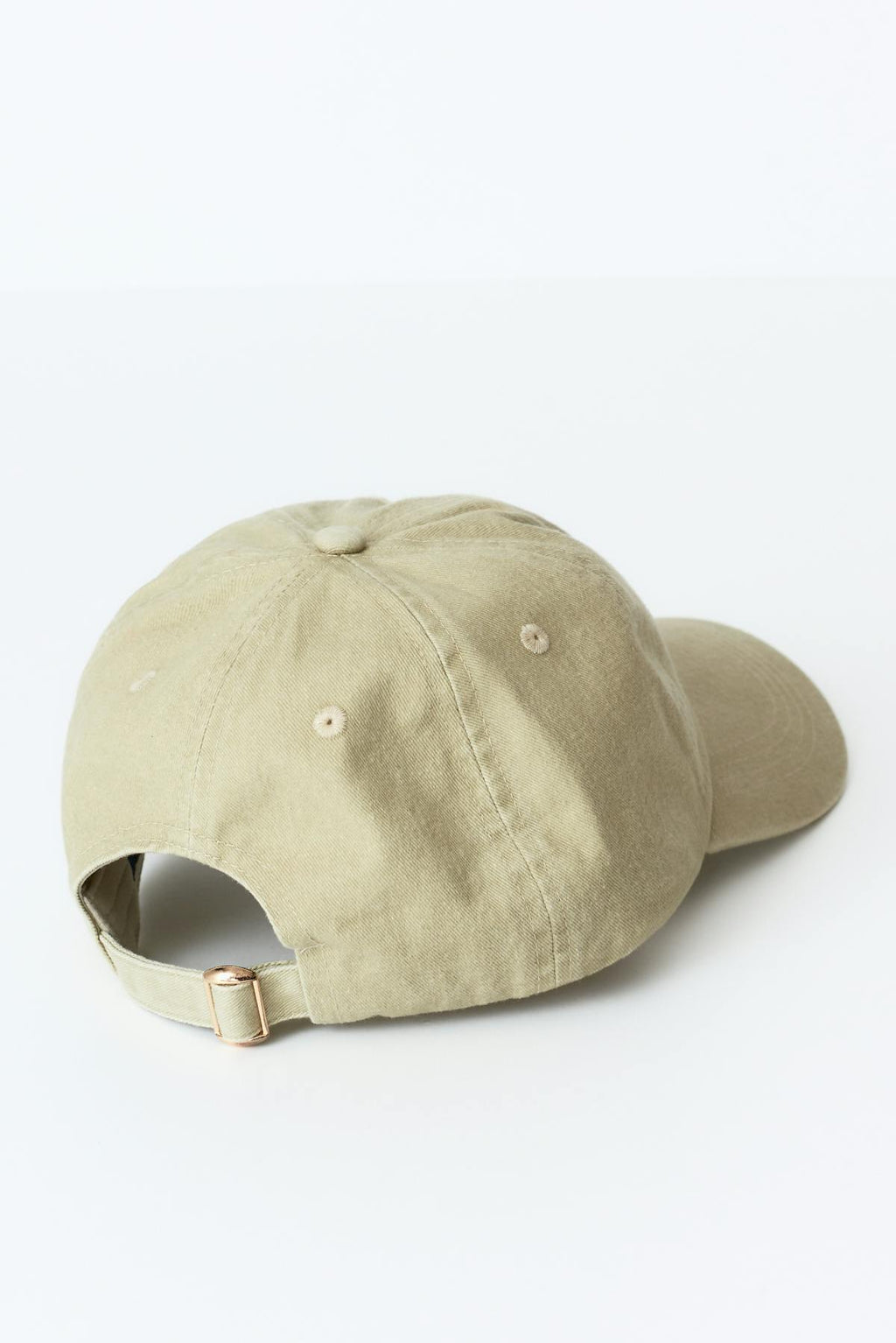 Washed cotton cap