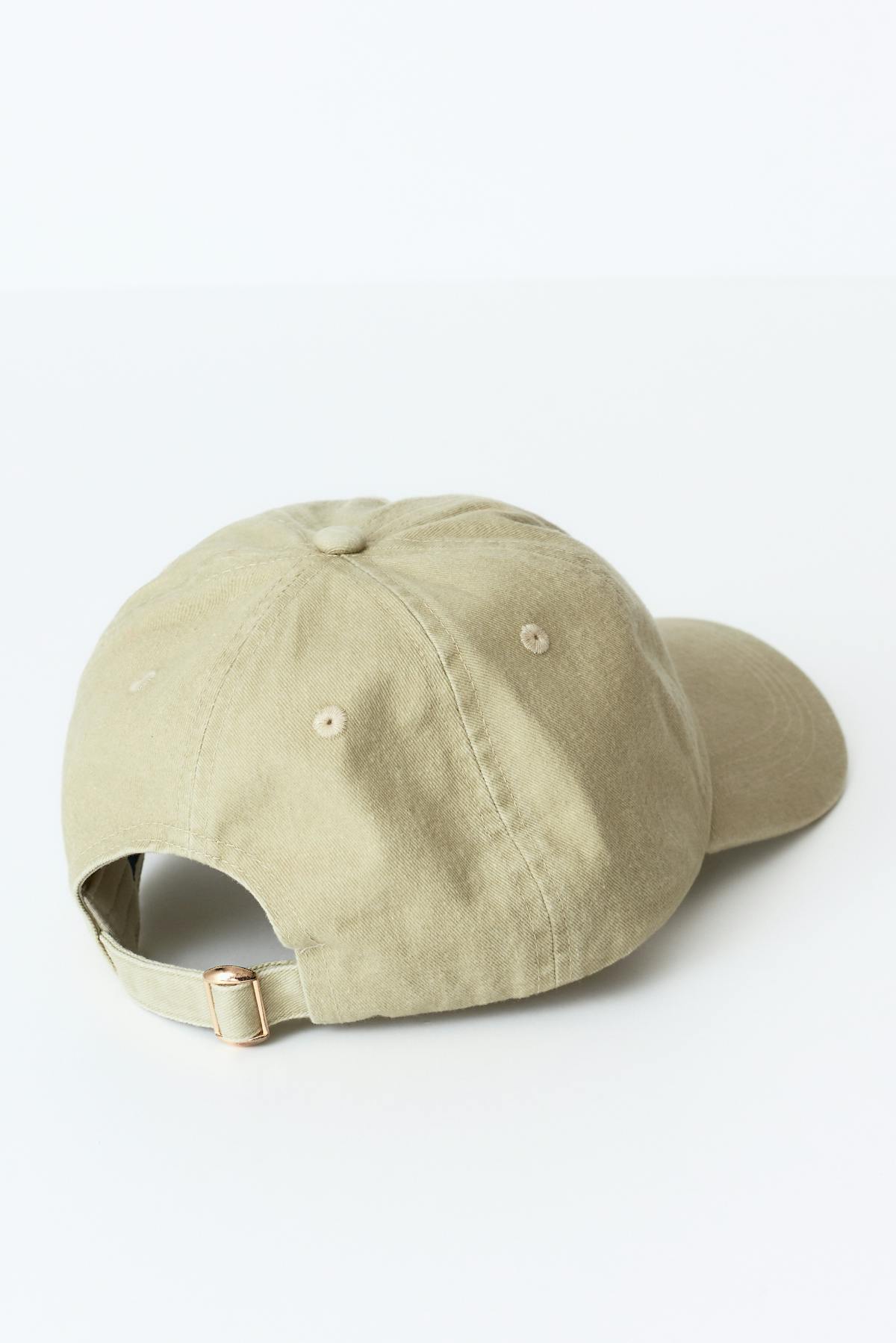 Washed cotton cap