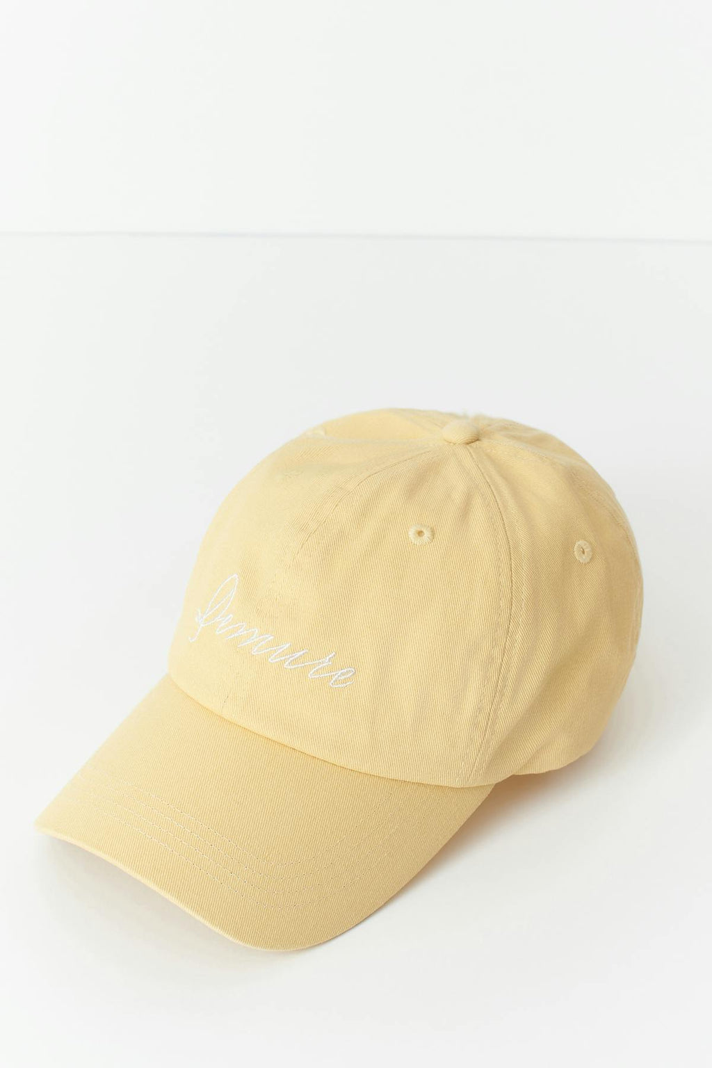 Washed cotton cap