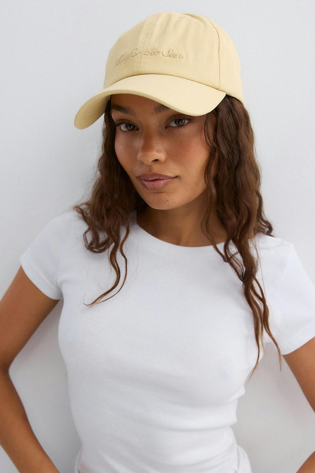 Washed cotton cap