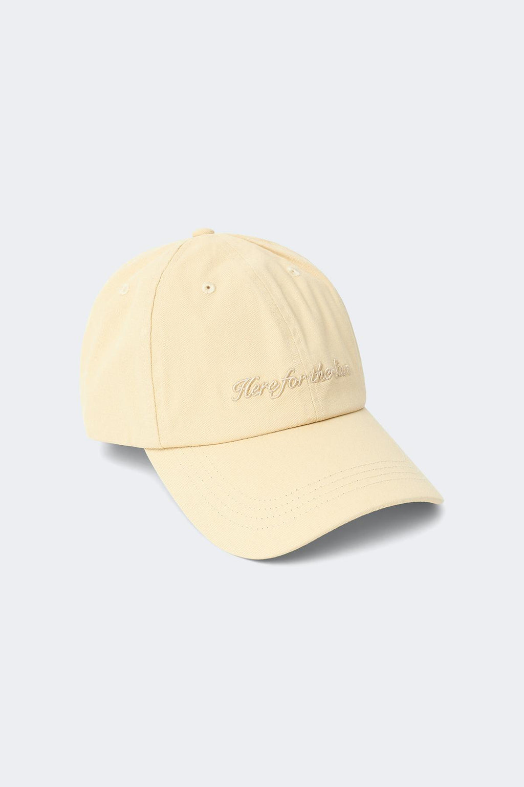 Washed cotton cap