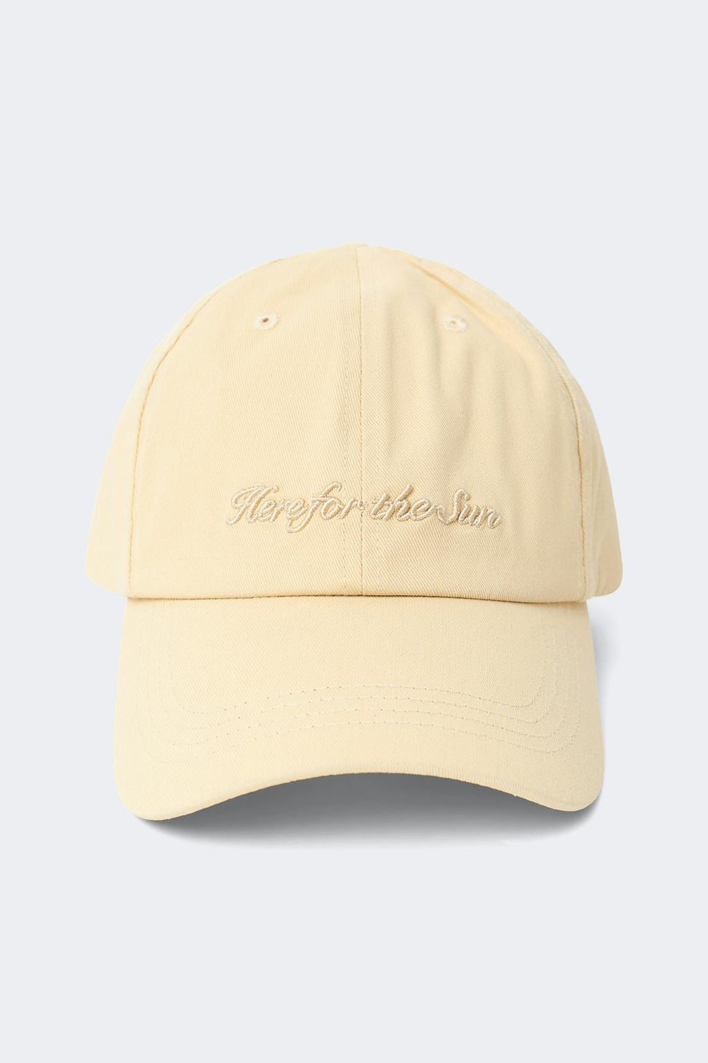 Washed cotton cap