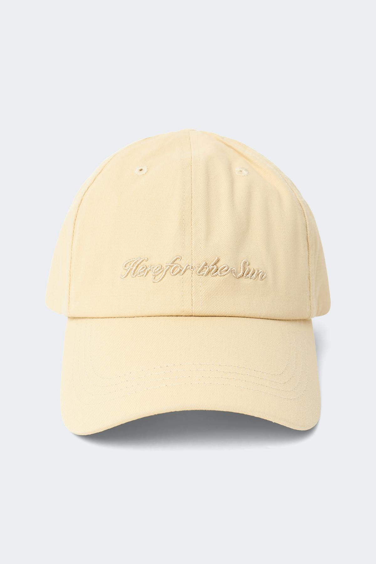 Washed cotton cap