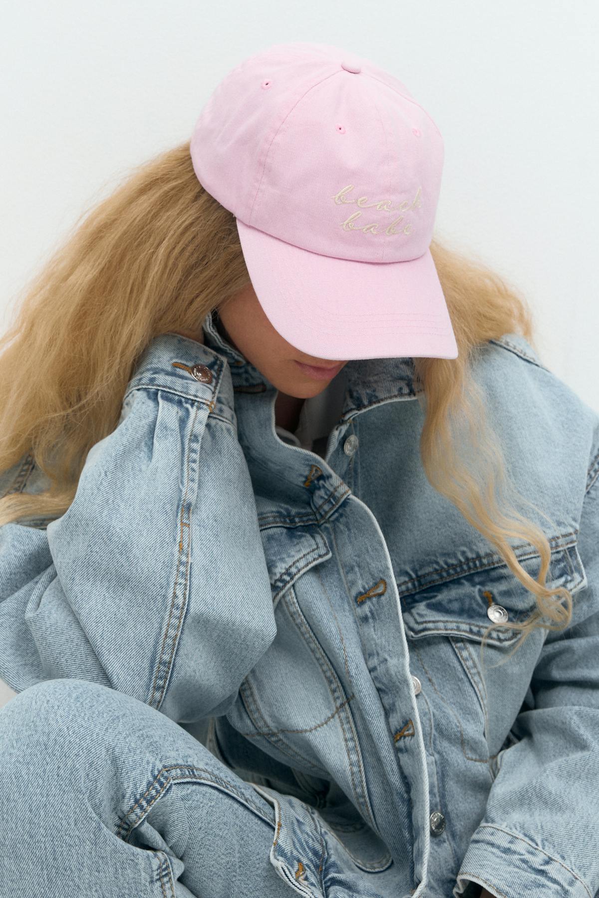 Washed cotton cap