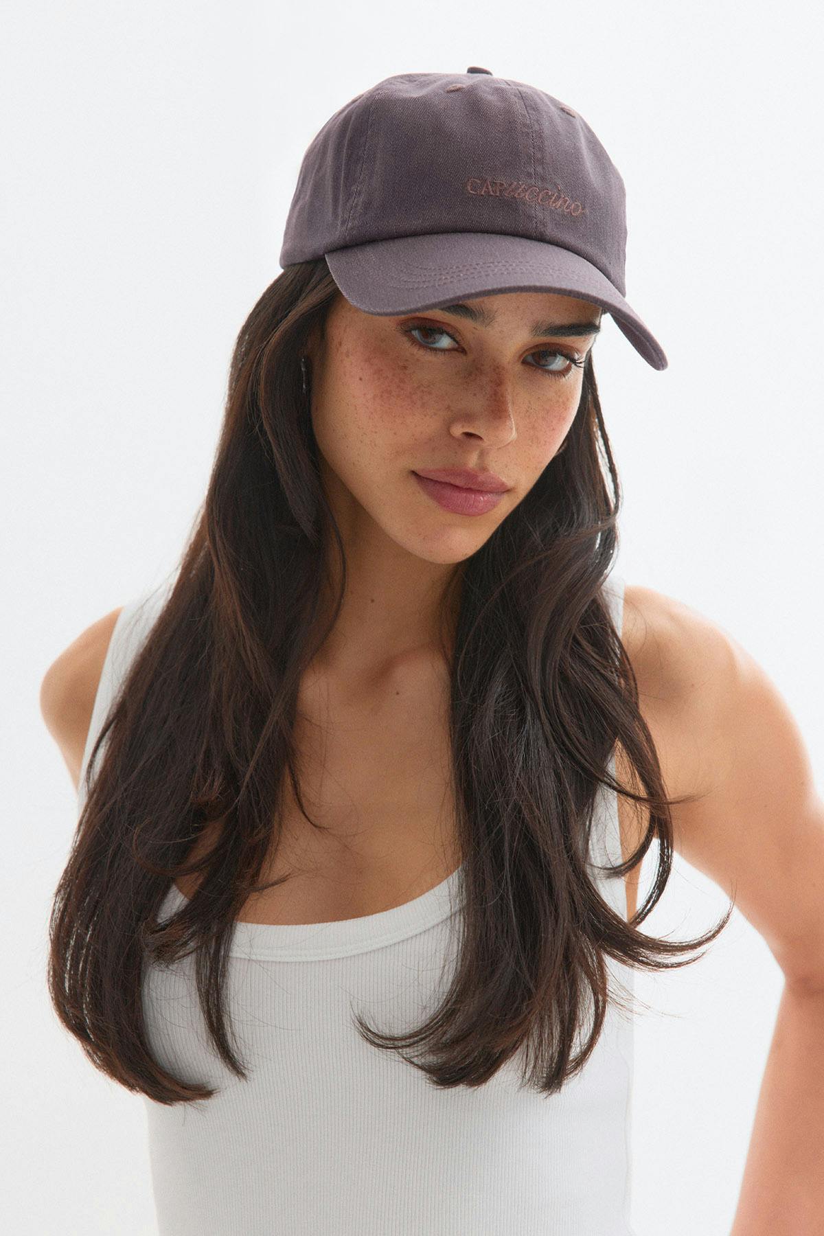 Washed cotton cap