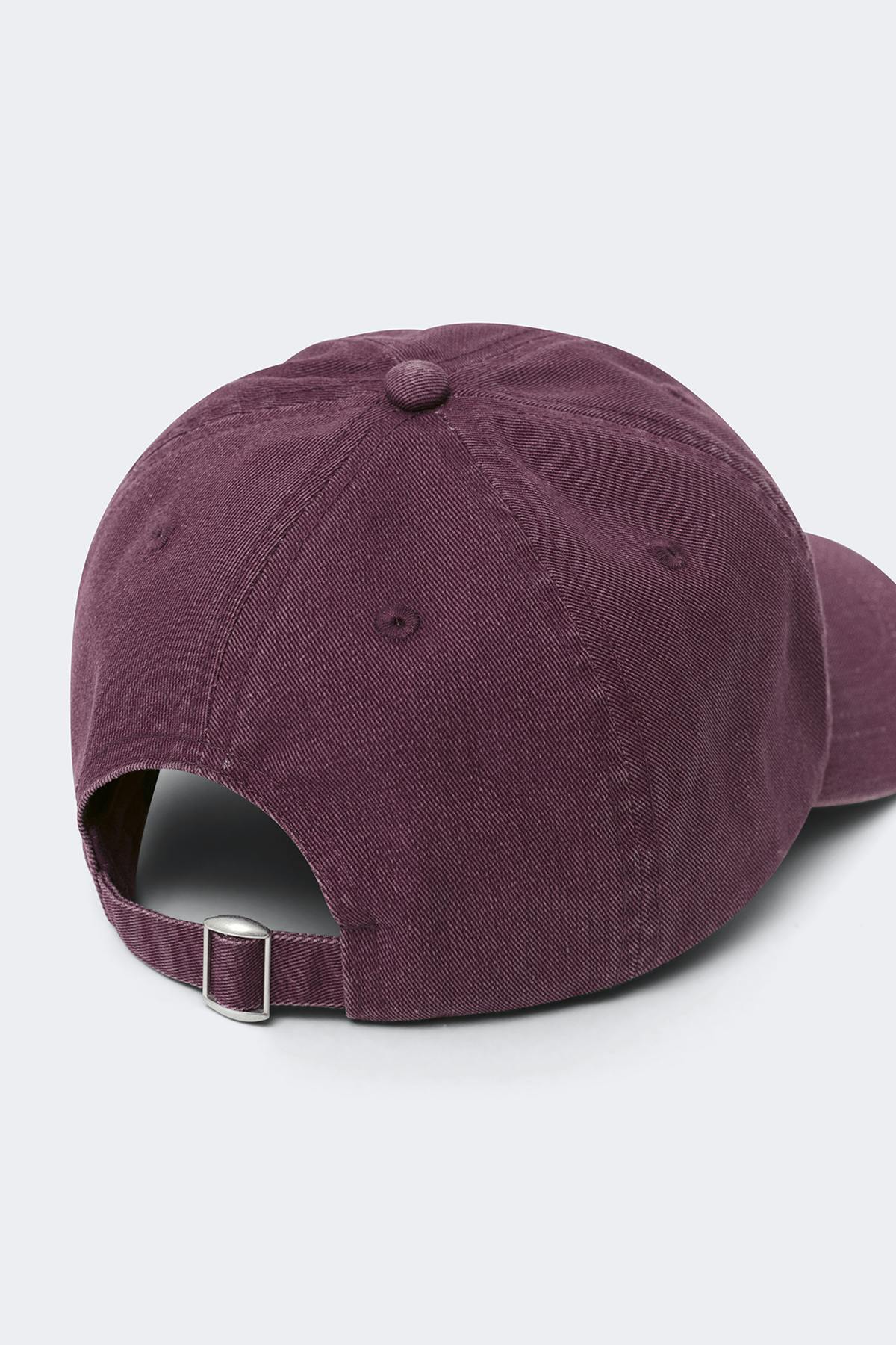 Washed cotton cap