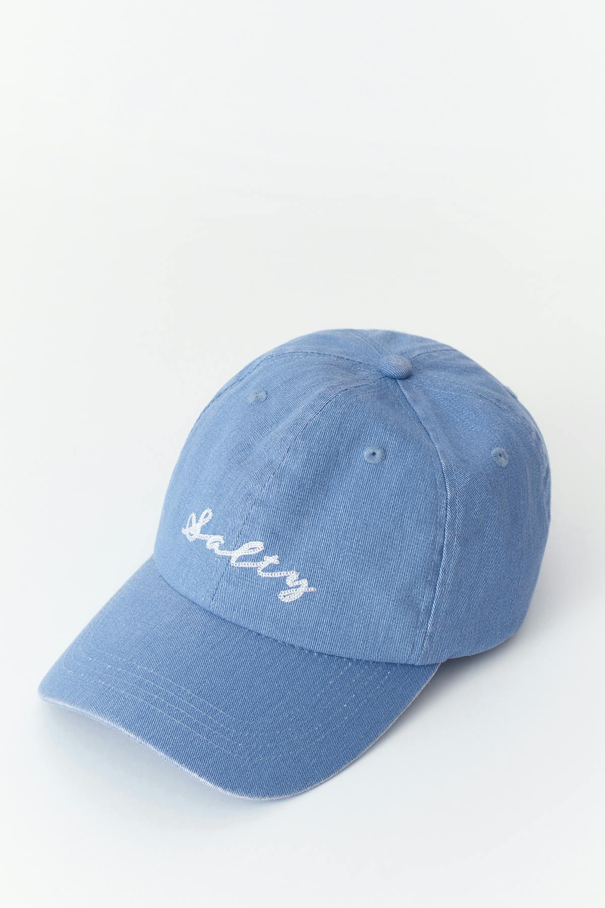 Washed cotton cap
