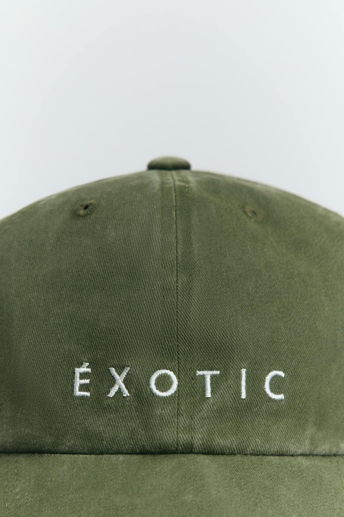 Washed cotton cap