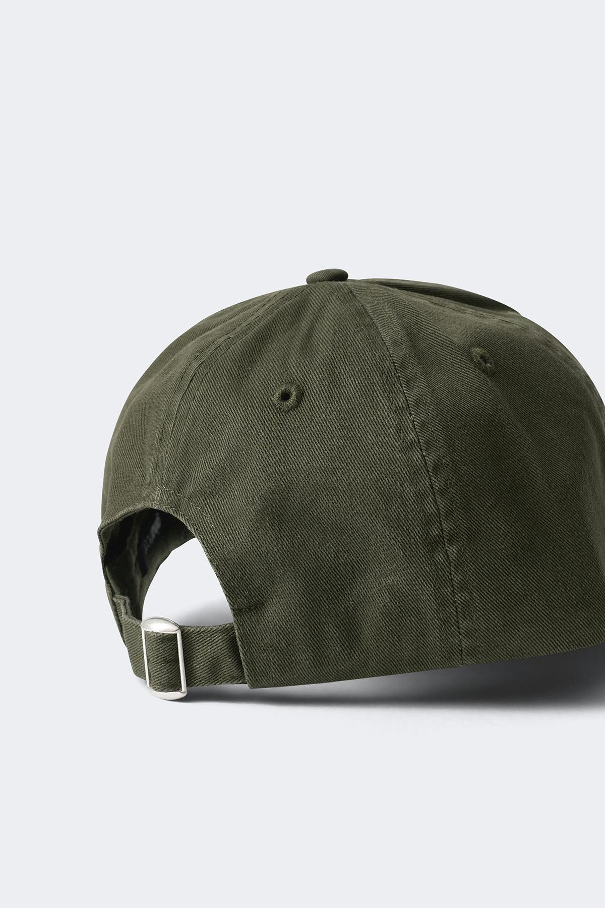 Washed cotton cap