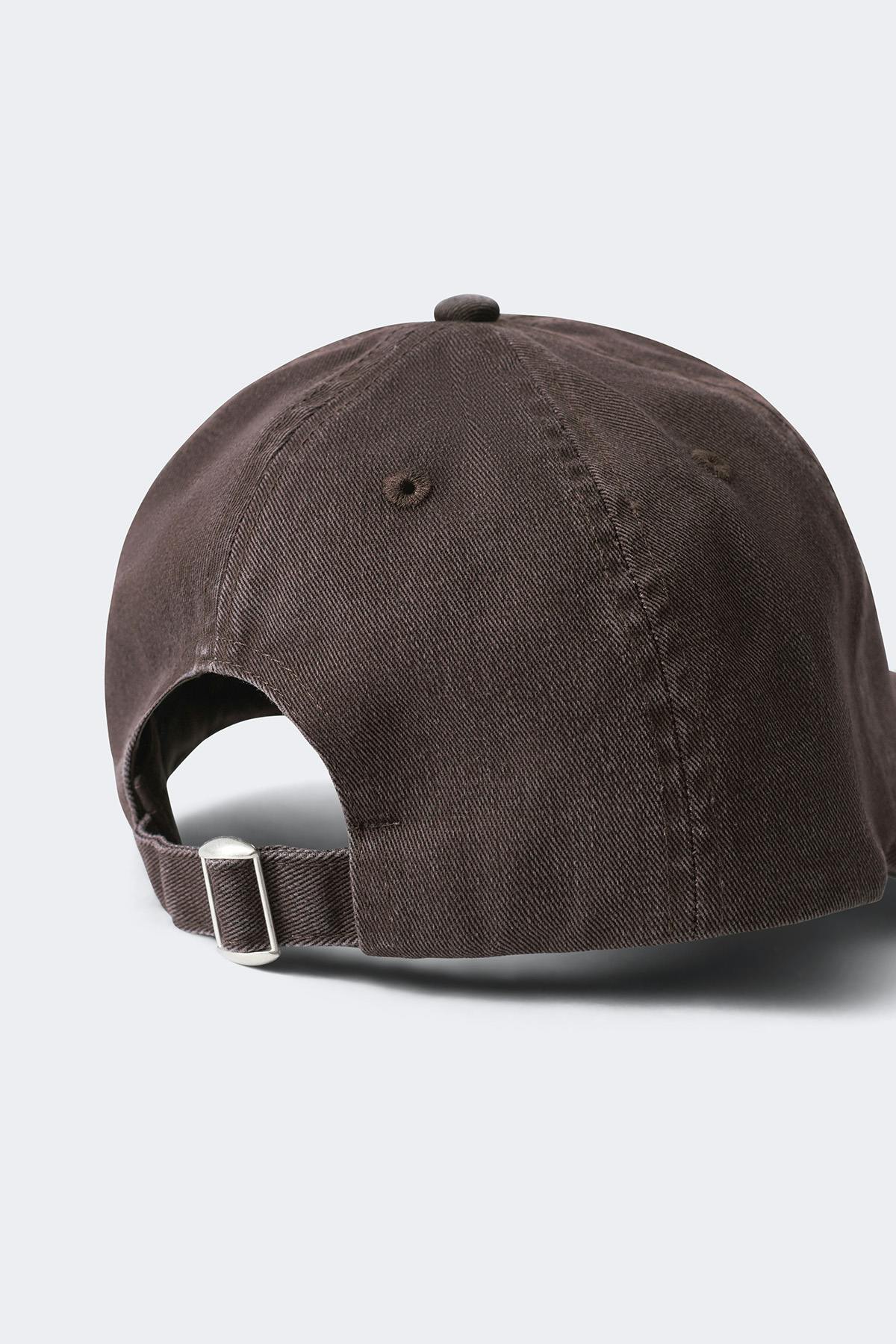 Washed cotton cap
