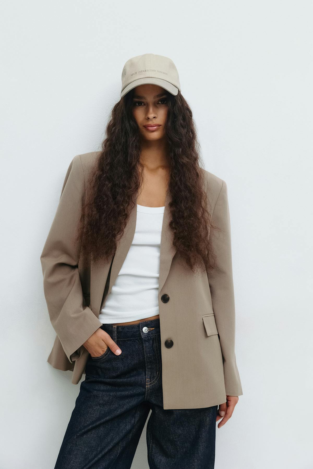 Washed cotton cap