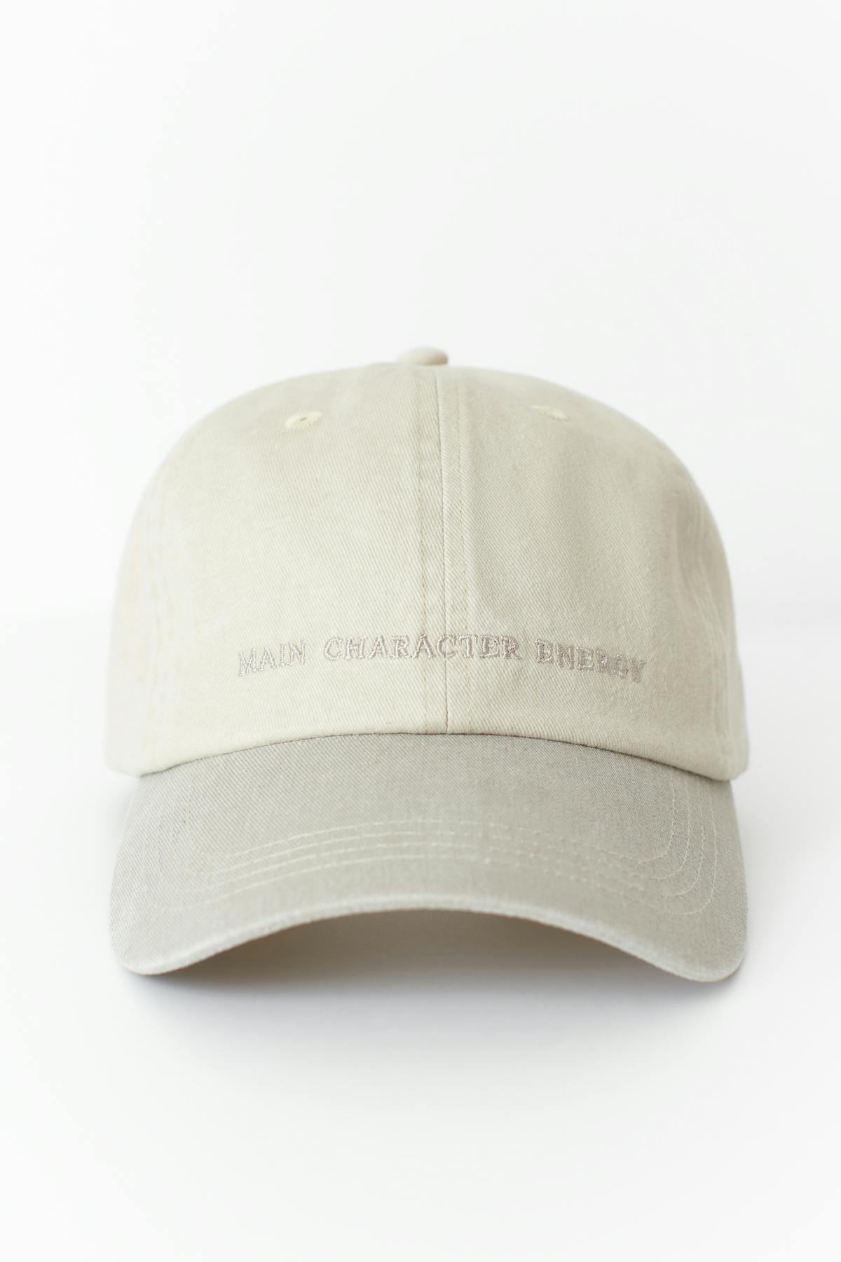 Washed cotton cap
