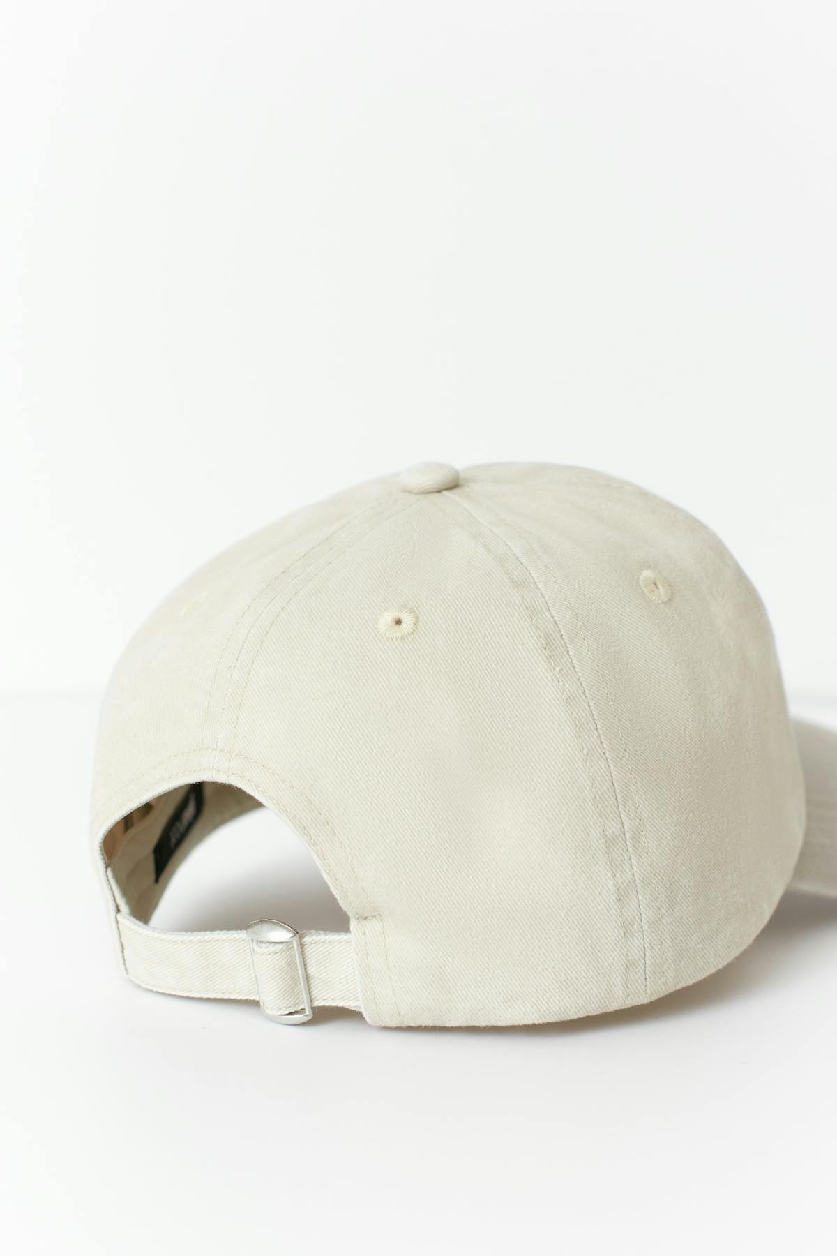 Washed cotton cap