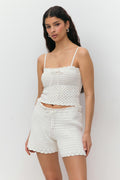 Knitted cotton singlet