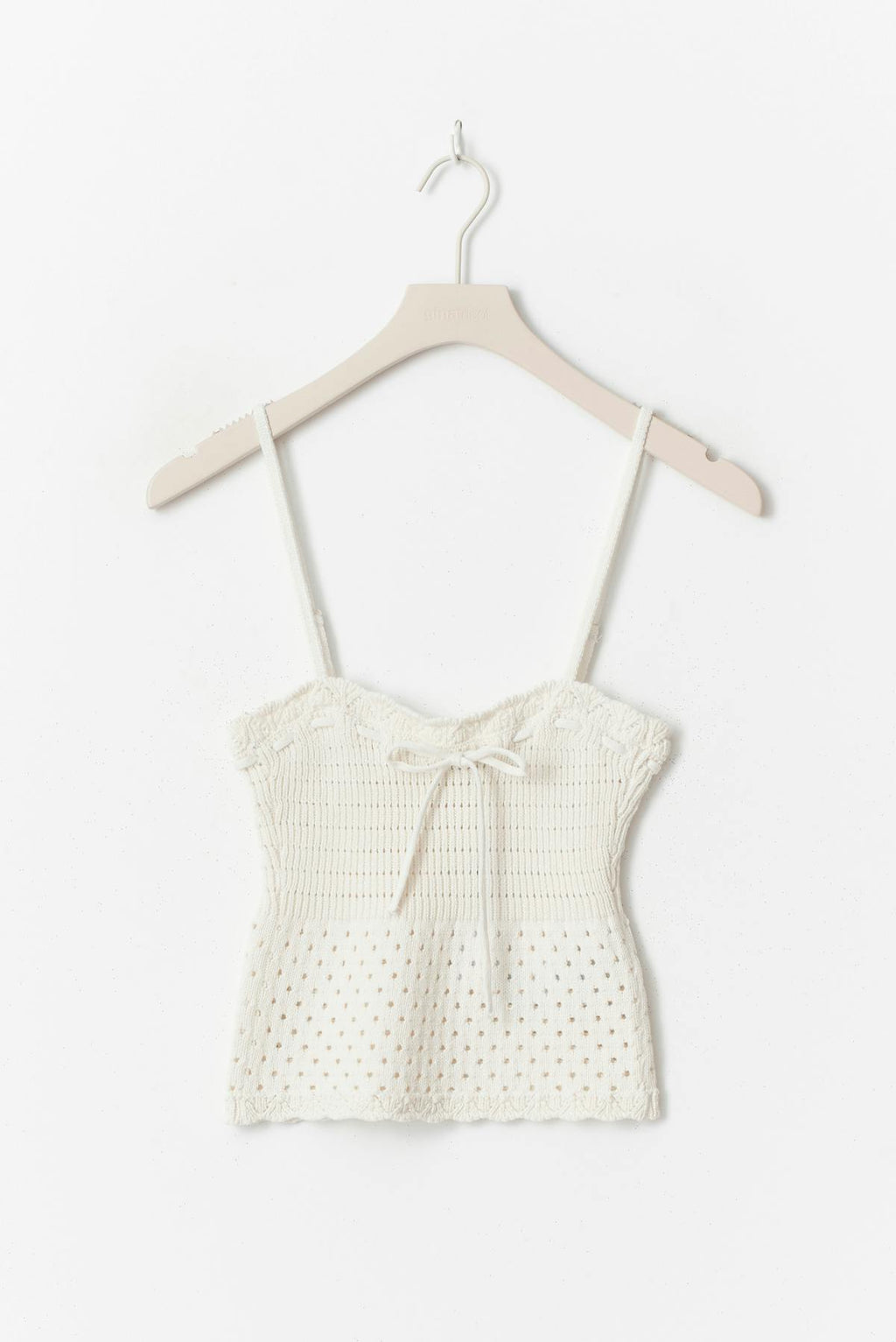 Knitted cotton singlet