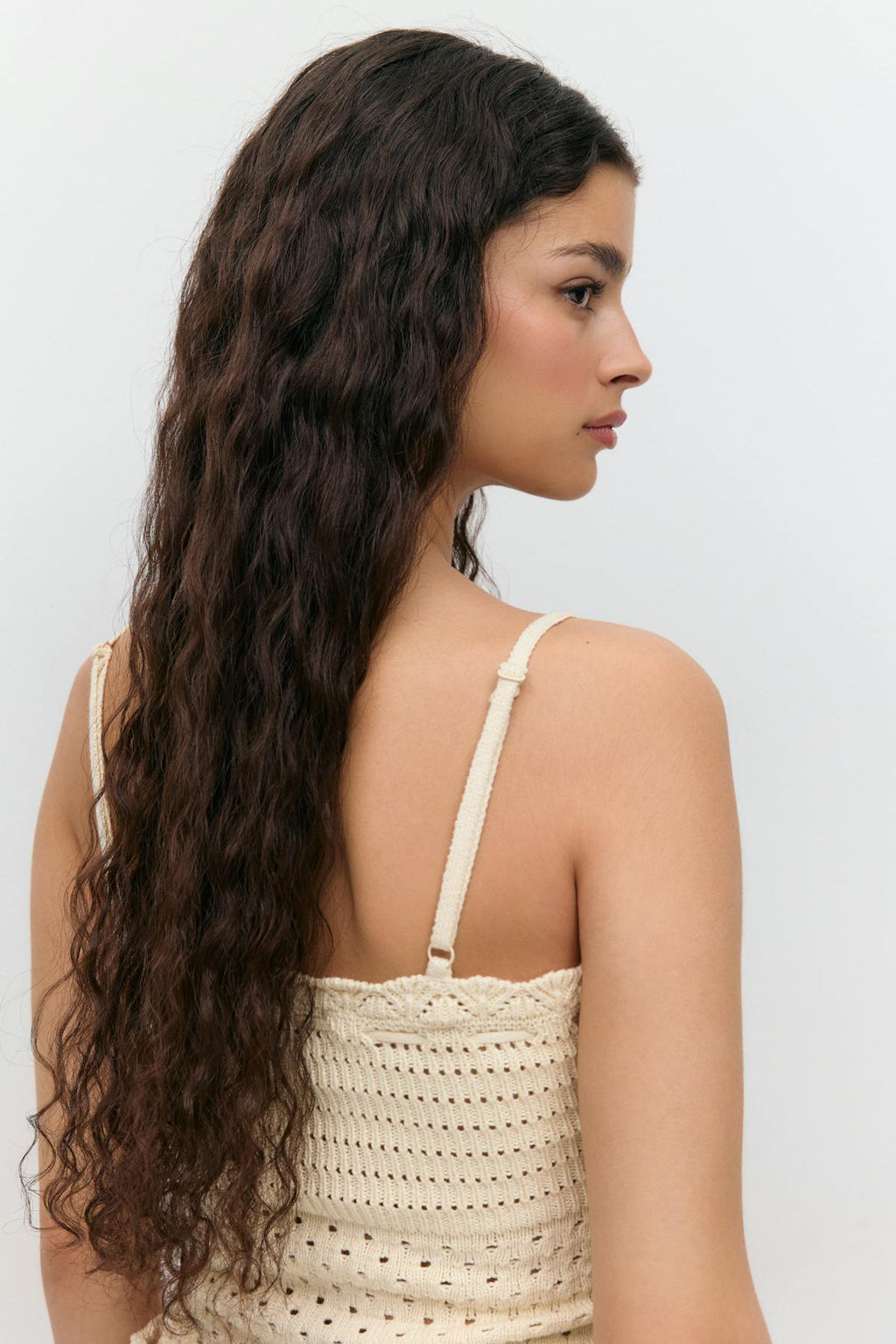 Knitted cotton singlet