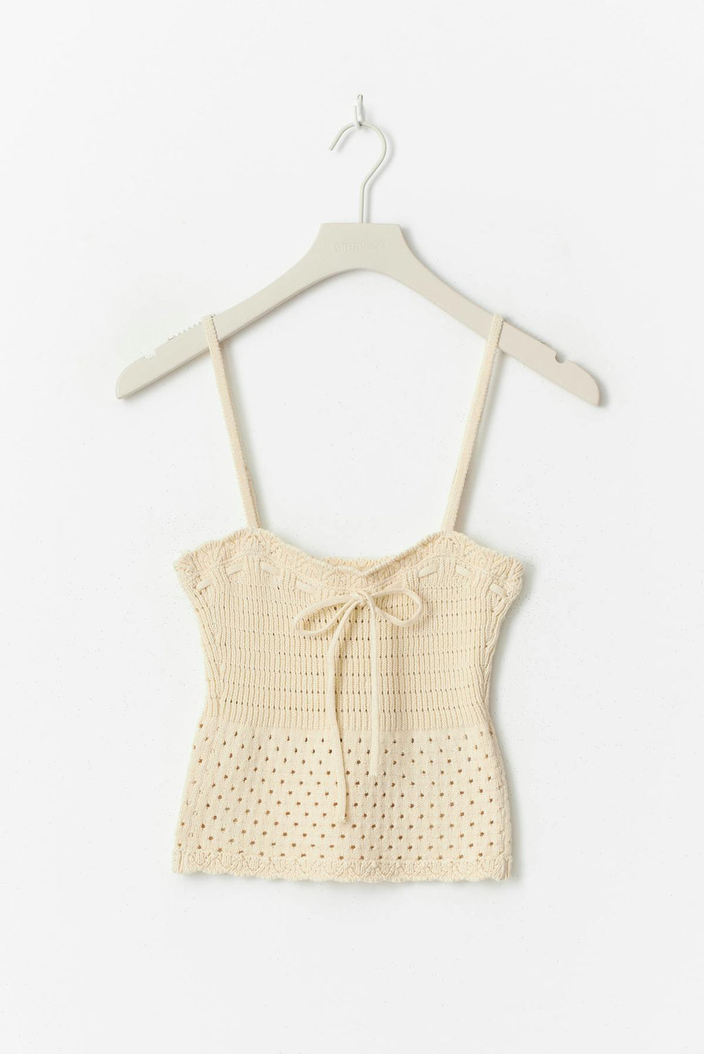 Knitted cotton singlet