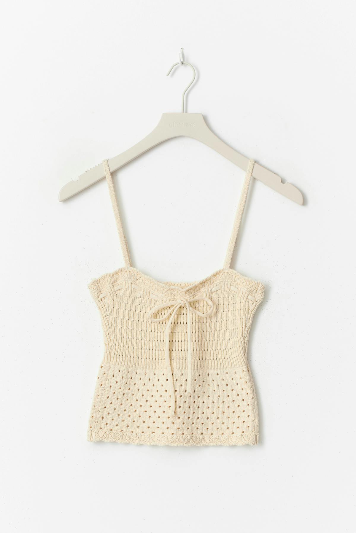 Knitted cotton singlet