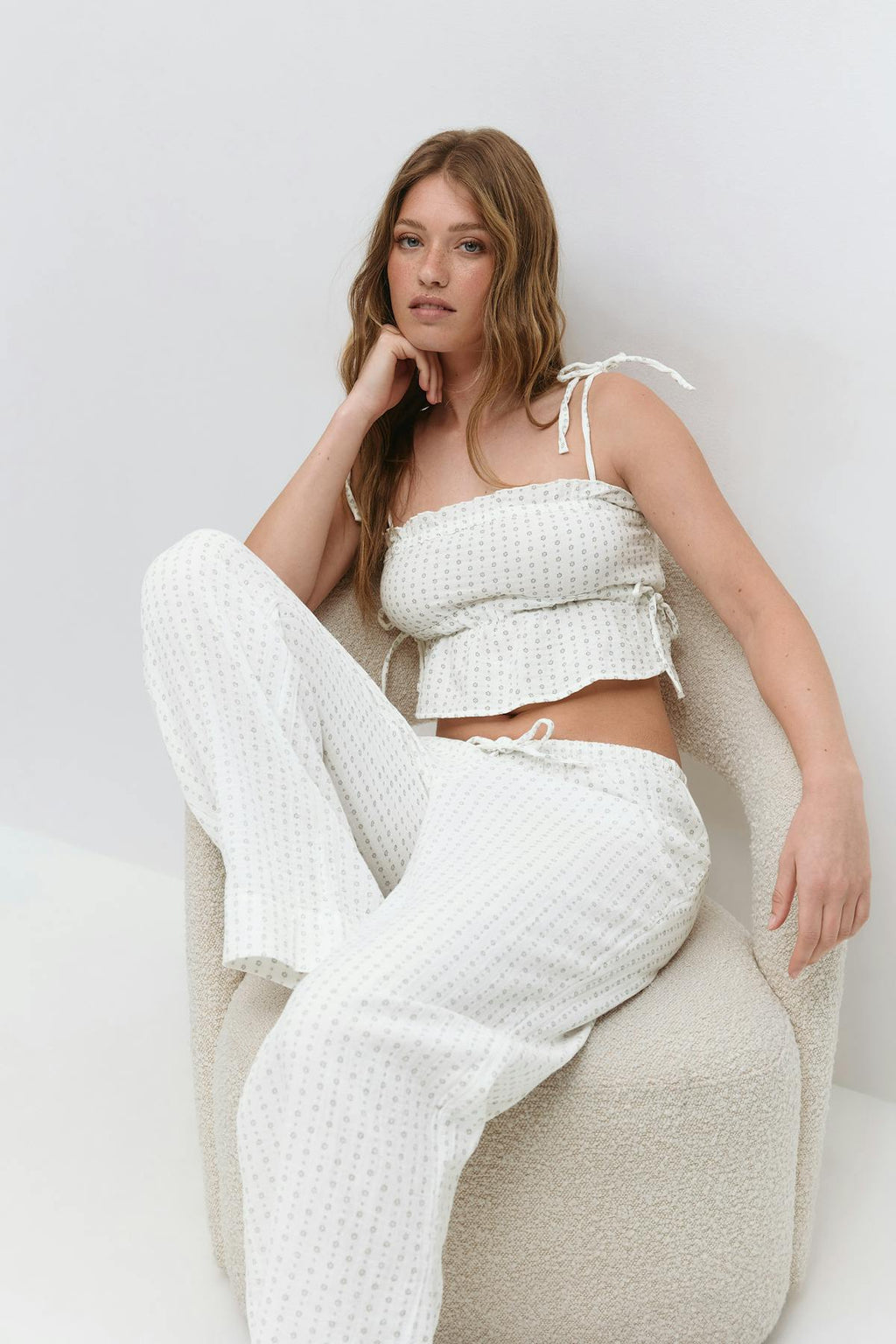 Gauze homewear trousers