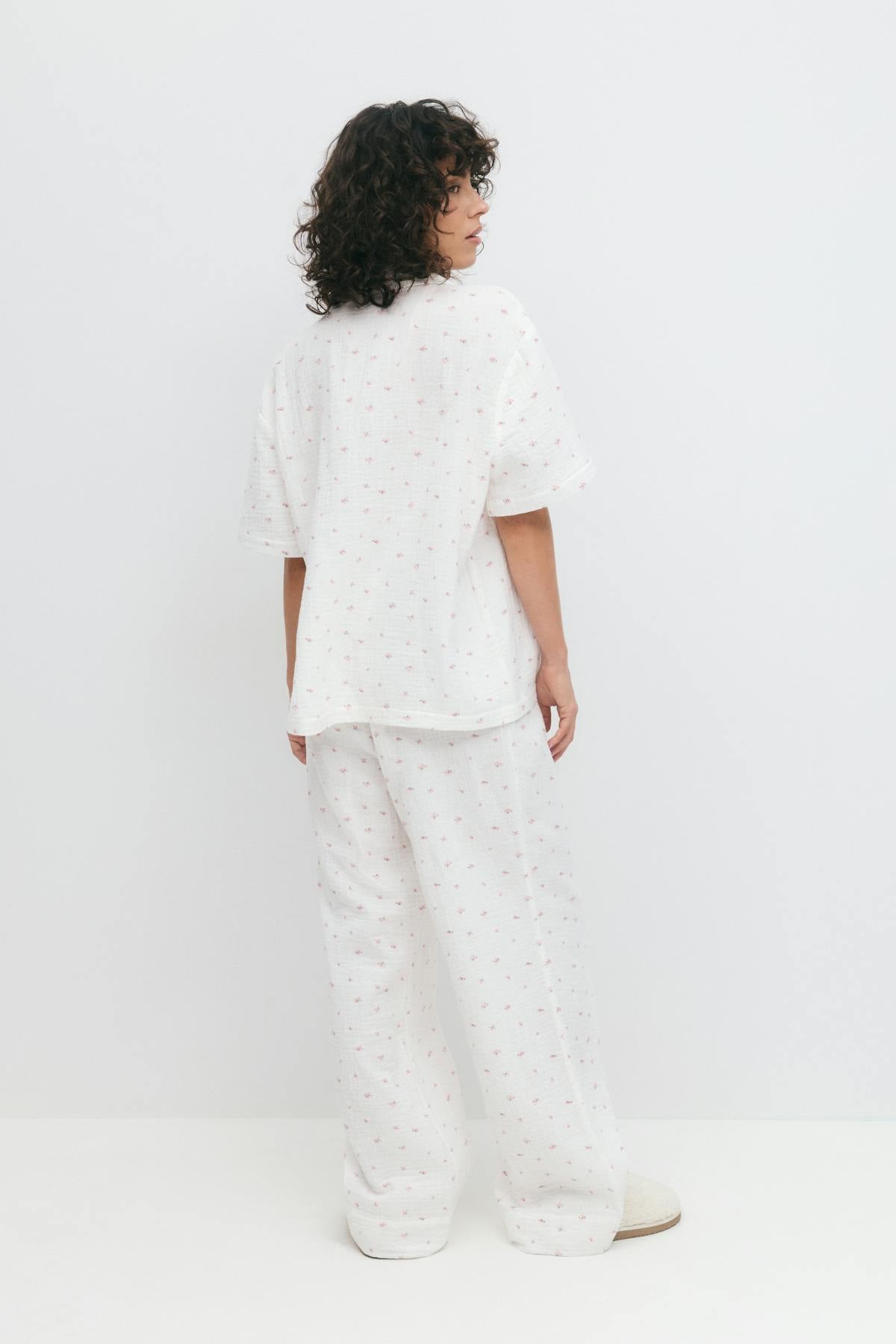 Gauze homewear trousers