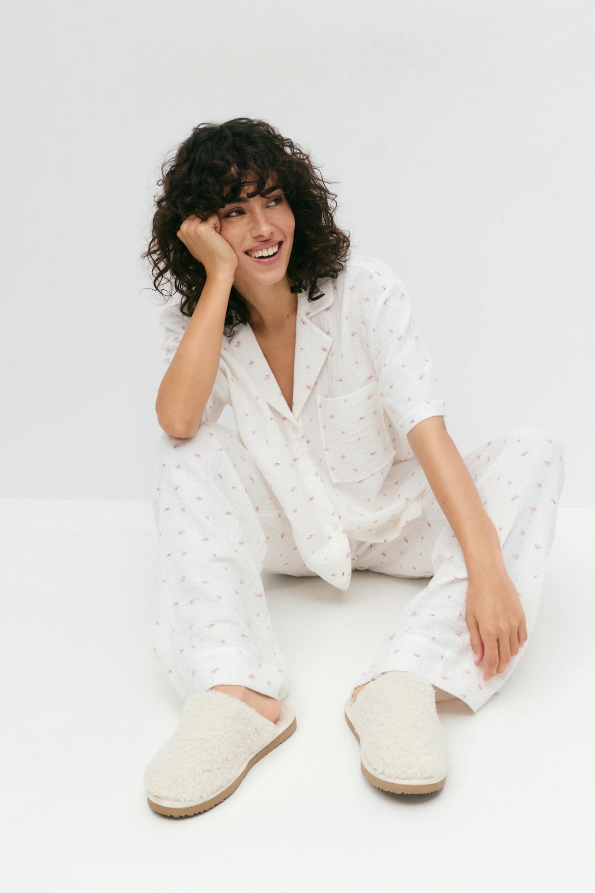 Gauze homewear trousers