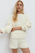 Knitted chunky sweater