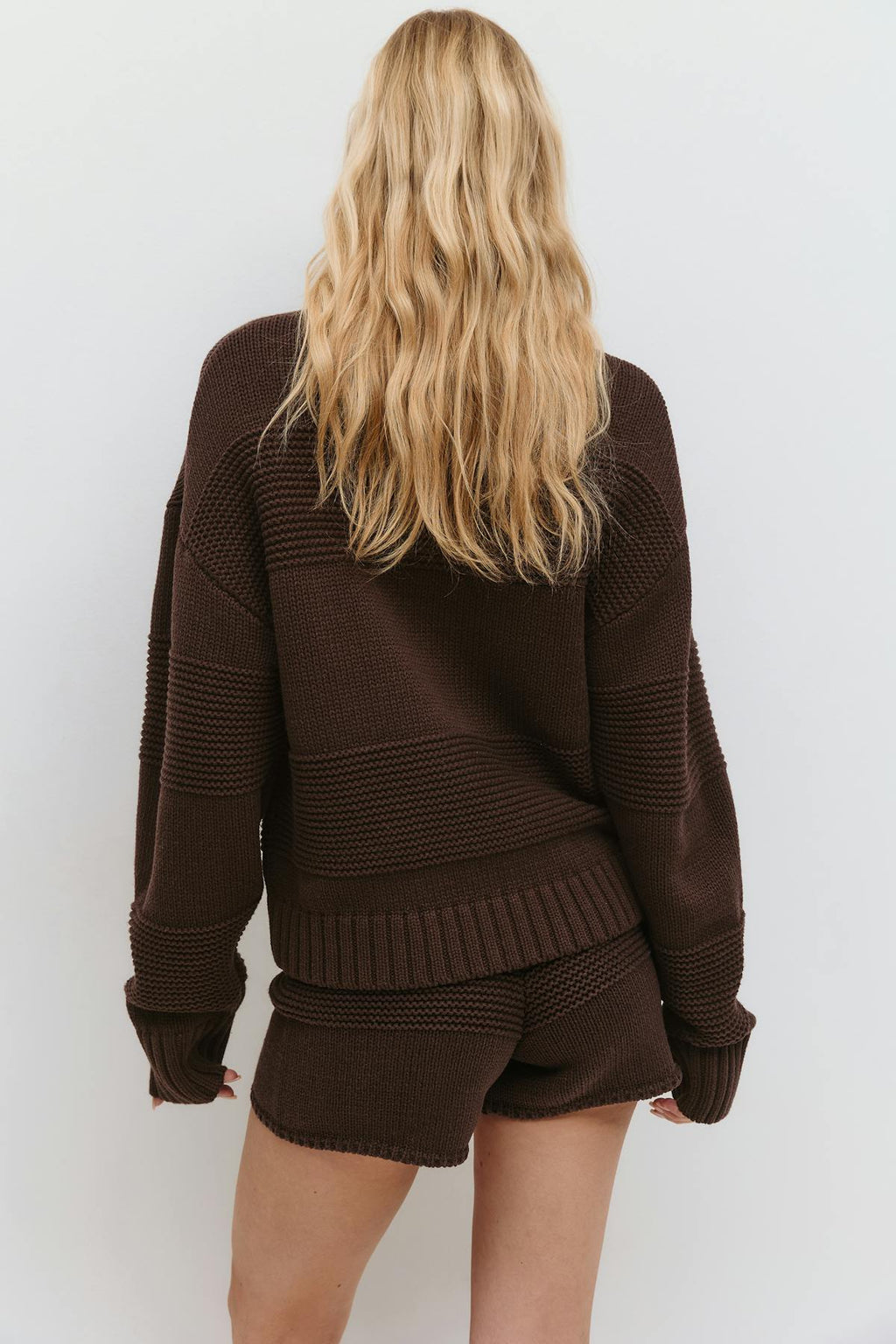 Knitted chunky sweater