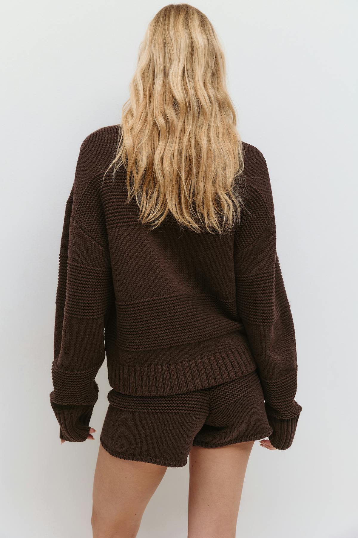 Knitted chunky sweater