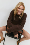 Knitted chunky sweater