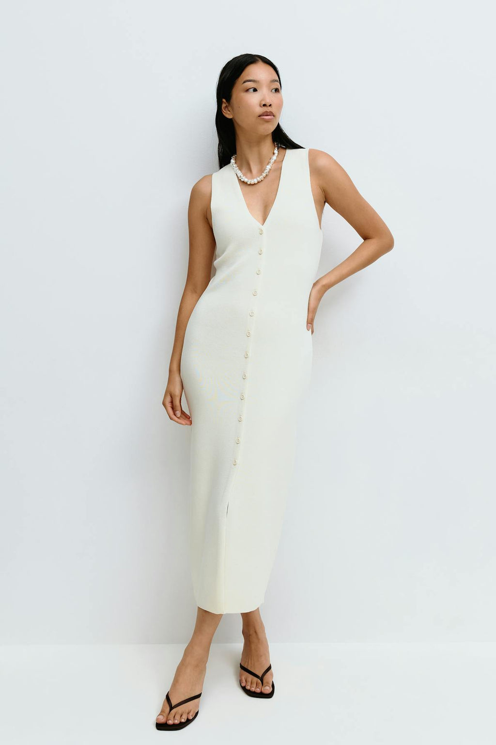 Knitted vest dress