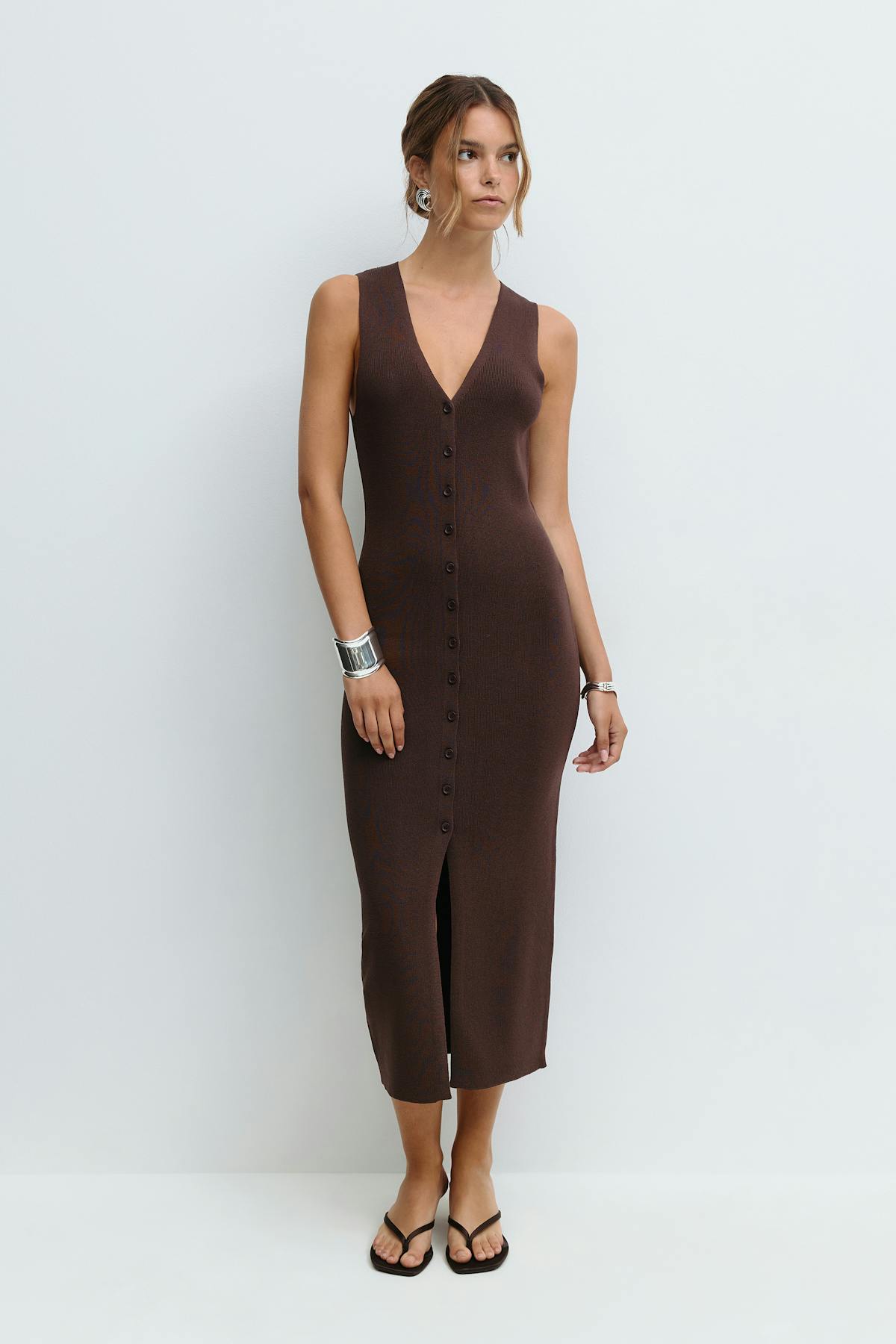 Knitted vest dress