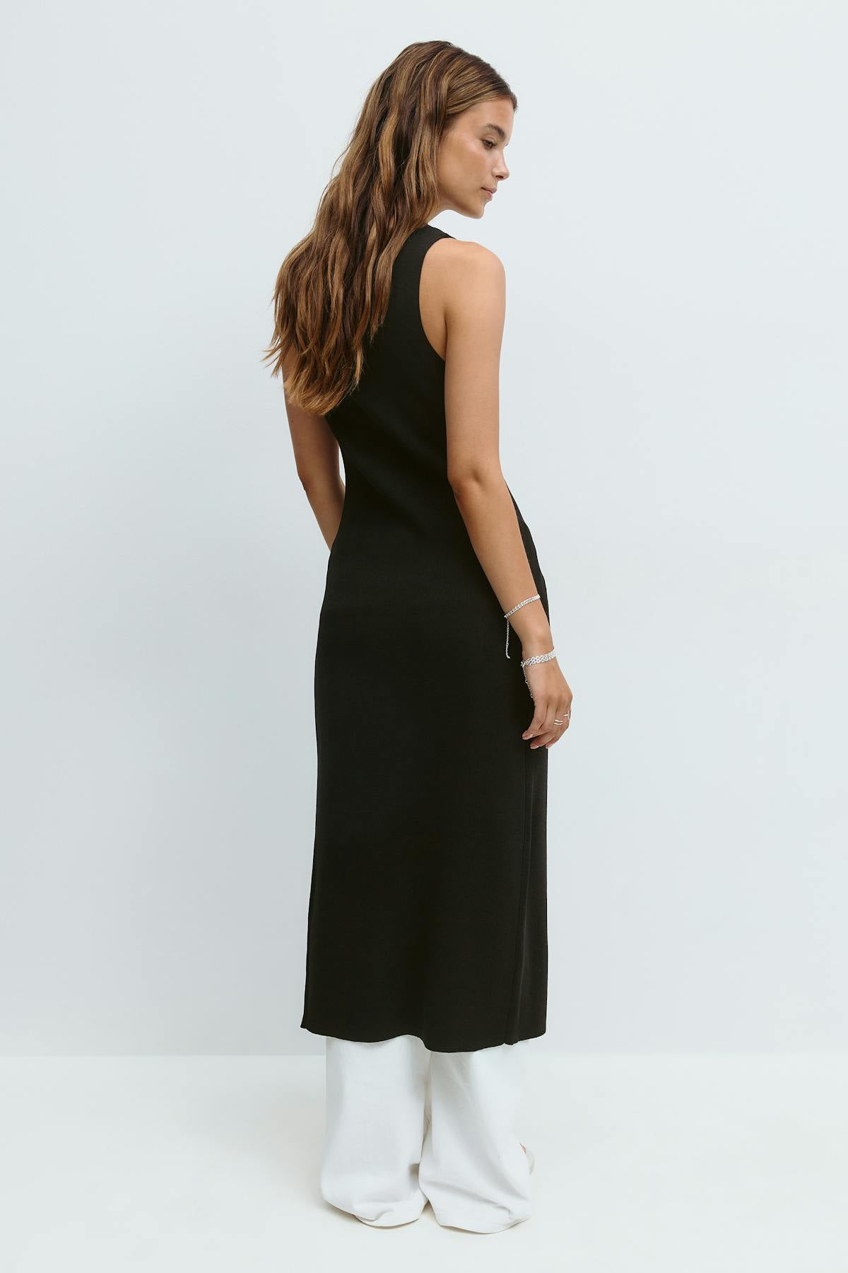 Knitted vest dress