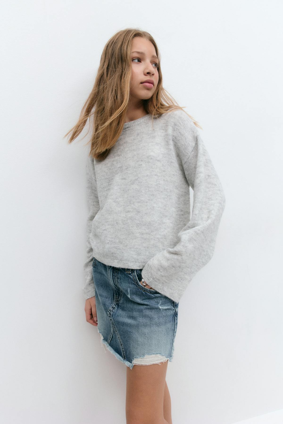 Y knitted sweater