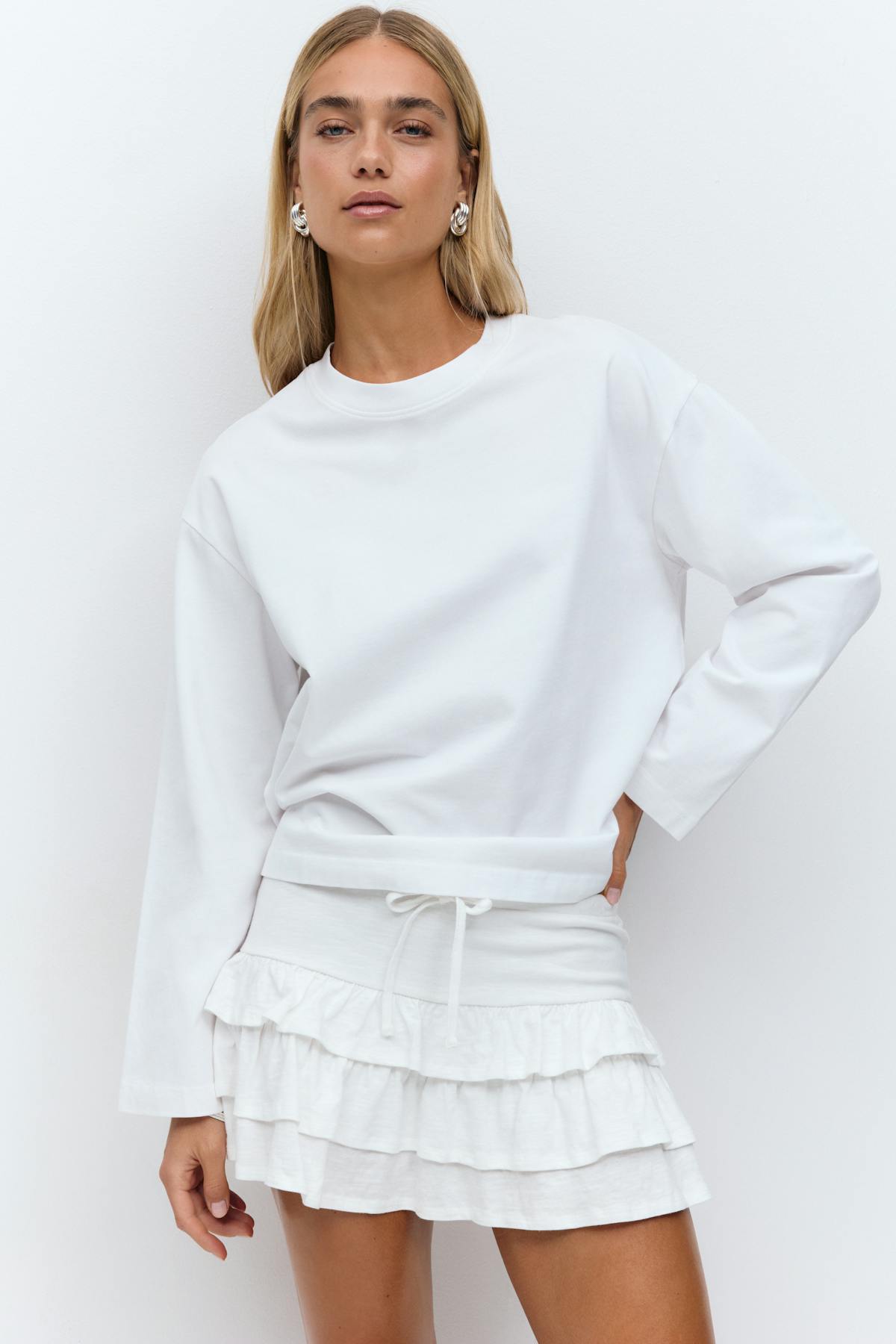 Mini frill skirt