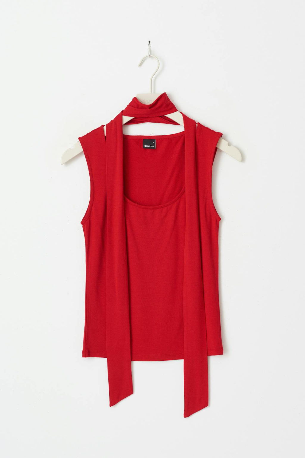 Soft touch scarf tank