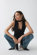 Soft touch scarf tank