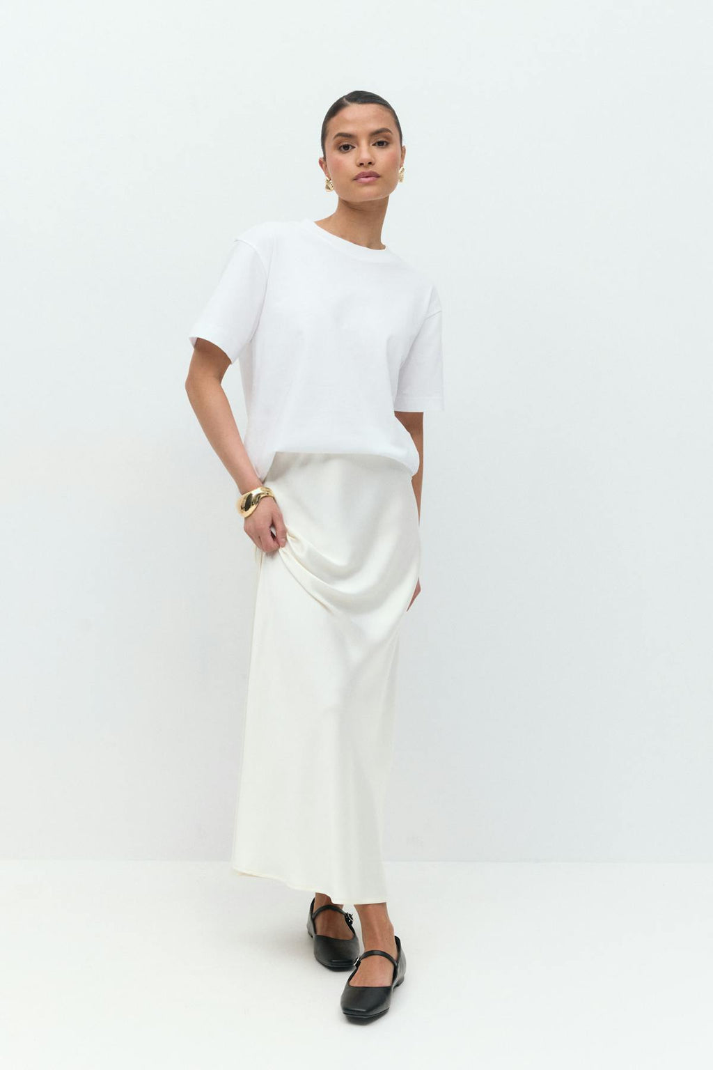 Satin skirt
